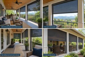 motorized retractable screens Asheville existing porch
