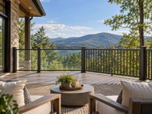 glass vs aluminum railings Asheville